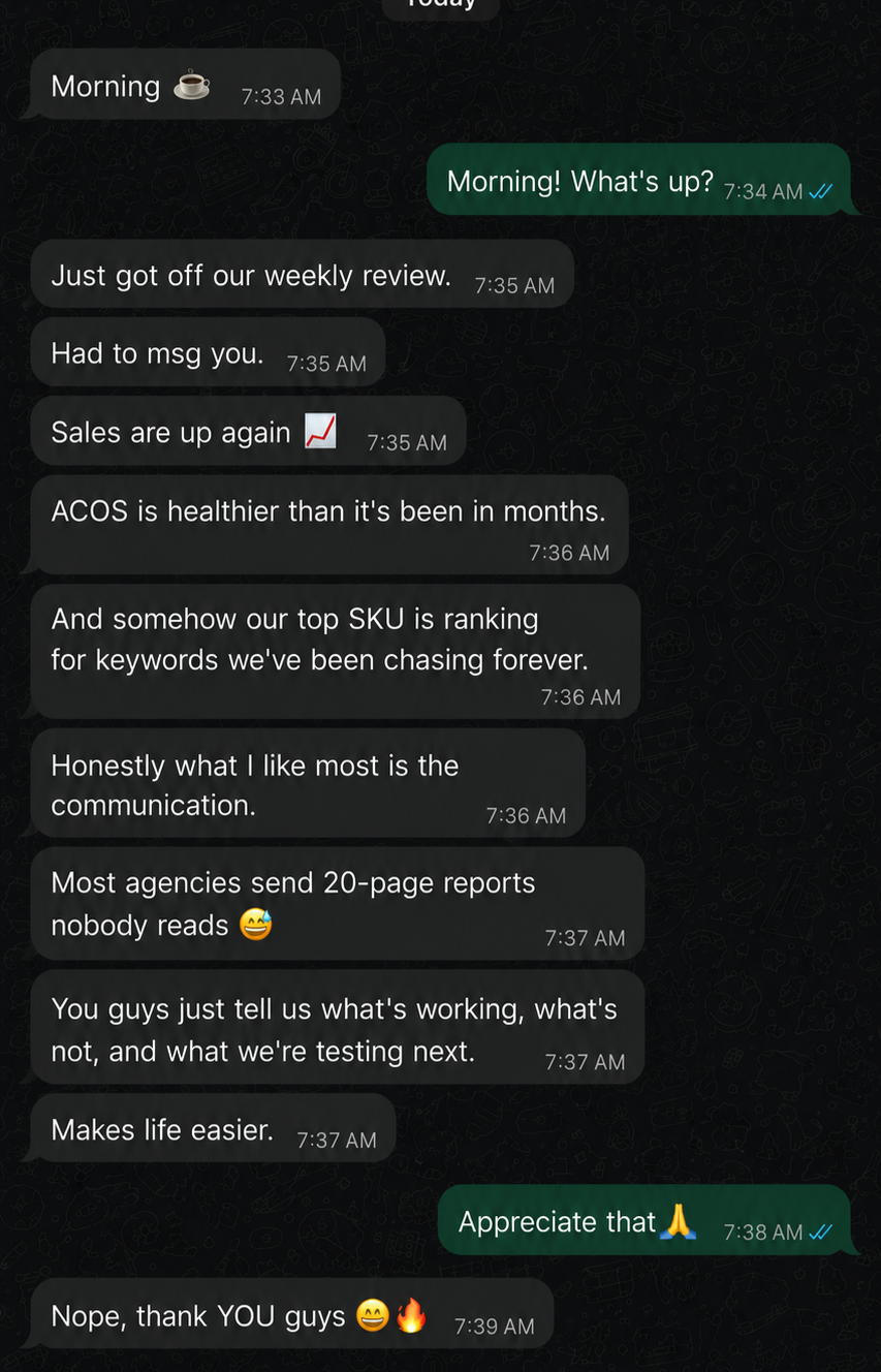 Amazon Ads Testimonial