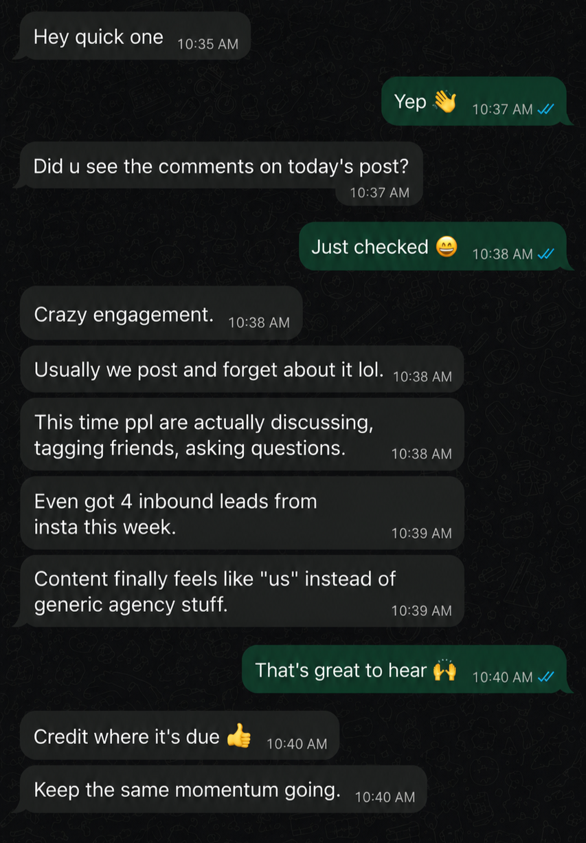 Social Media Testimonial